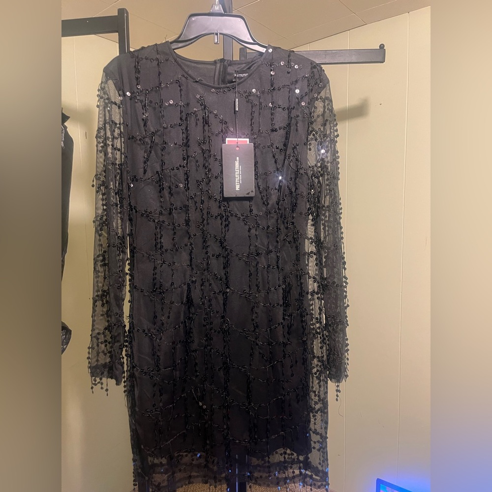 Pretty Little Thing Black Cocktail Dress